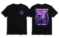 Midnight Howler Radio - Neon Cyber Wolf Tee EST 2026